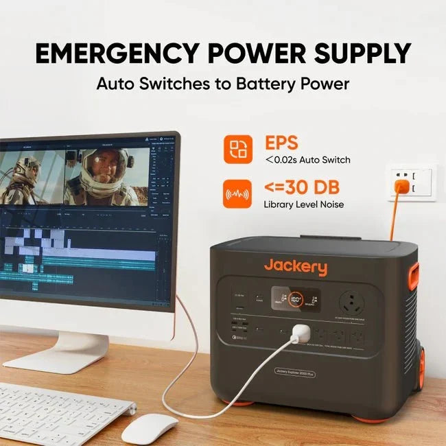 Jackery Explorer 2000 Plus Solar Generator + SolarSaga 500 X