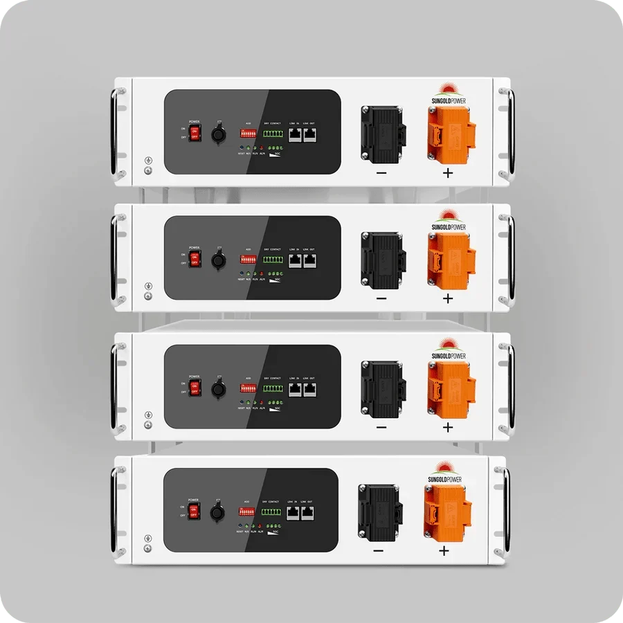 SunGoldPower 48V 100AH Server Rack Self-Heating LiFePO4 Lithium Battery