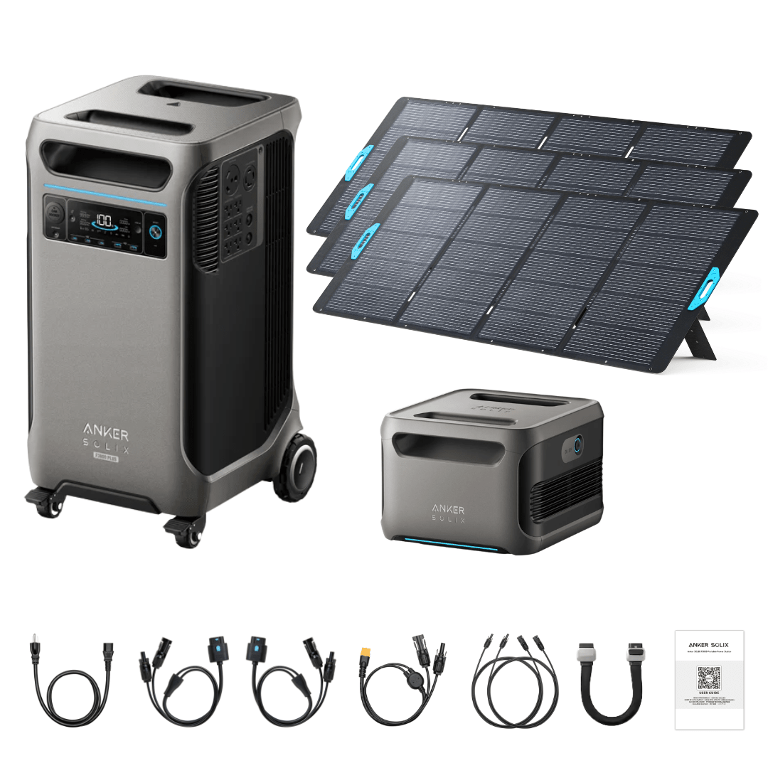 Anker SOLIX F3800 Plus Portable Power Station + 400W Portable Solar Panel