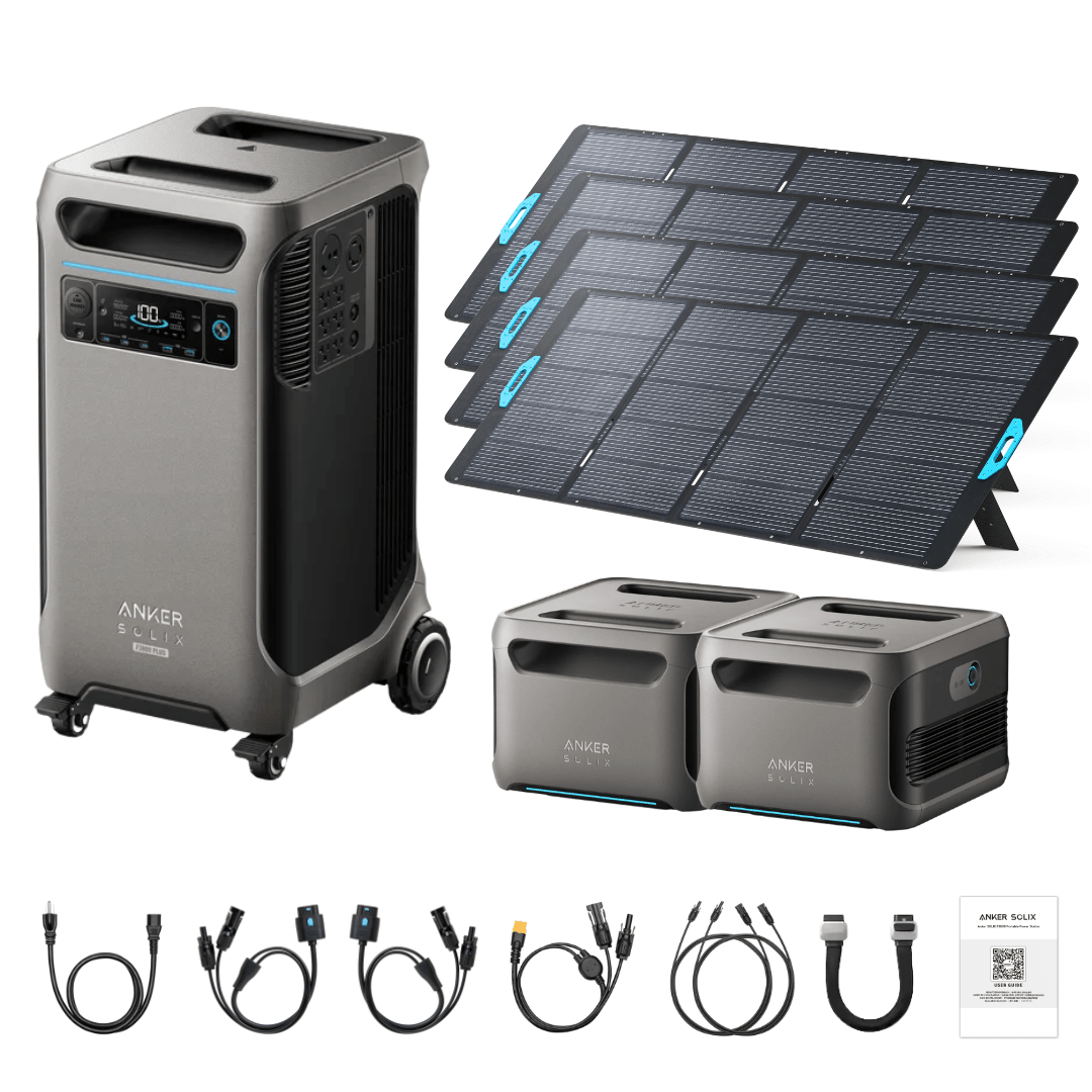 Anker SOLIX F3800 Plus Portable Power Station + 400W Portable Solar Panel