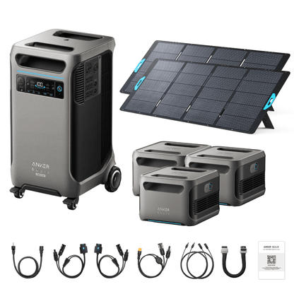 Anker SOLIX F3800 Plus Portable Power Station + 400W Portable Solar Panel