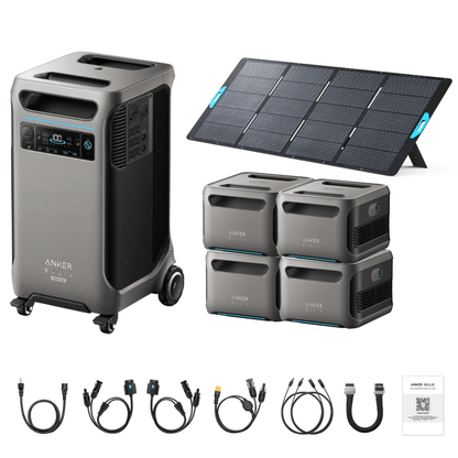 Anker SOLIX F3800 Plus Portable Power Station + 400W Portable Solar Panel