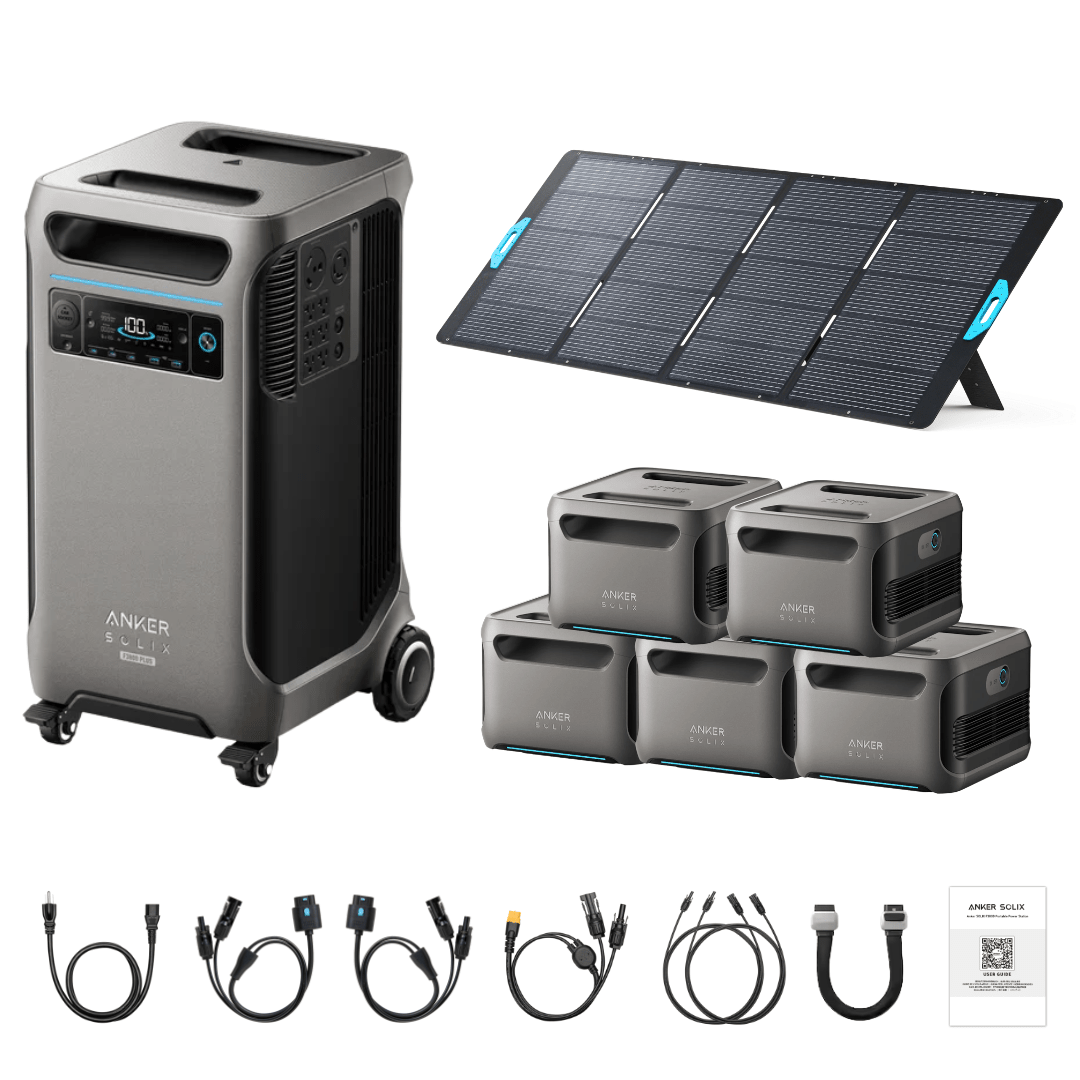 Anker SOLIX F3800 Plus Portable Power Station + 400W Portable Solar Panel