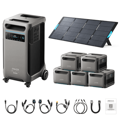 Anker SOLIX F3800 Plus Portable Power Station + 400W Portable Solar Panel