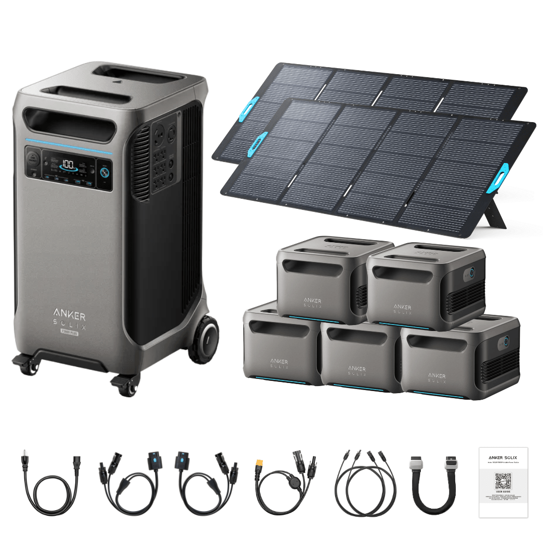 Anker SOLIX F3800 Plus Portable Power Station + 400W Portable Solar Panel