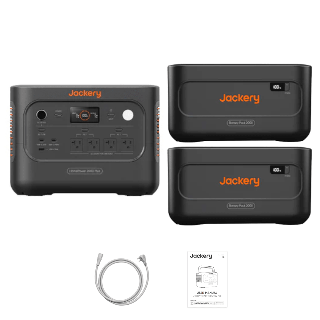 Jackery HomePower 2000 Plus v2 + Battery Pack 2000 Plus v2