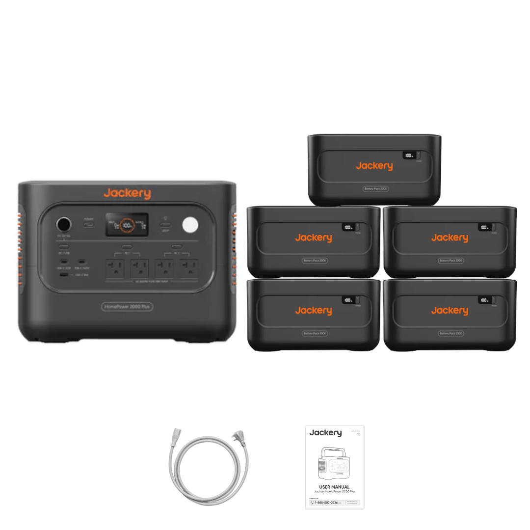 Jackery HomePower 2000 Plus v2 + Battery Pack 2000 Plus v2
