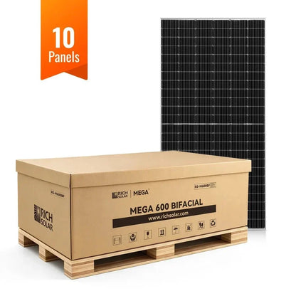 Rich Solar MEGA 600 Watt Bifacial Solar Panels