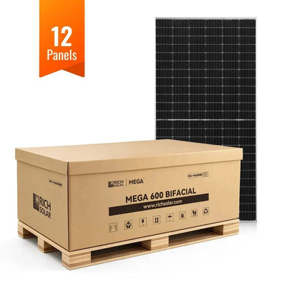 Rich Solar MEGA 600 Watt Bifacial Solar Panels