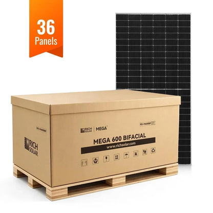 Rich Solar MEGA 600 Watt Bifacial Solar Panels