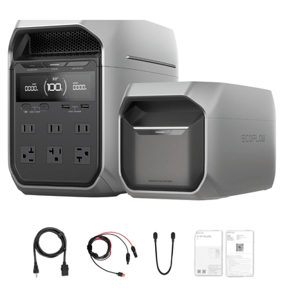 EcoFlow DELTA 3 Plus 1024Wh 1800W Solar Generator & Kits