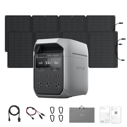 EcoFlow DELTA 3 Plus 1024Wh 1800W Solar Generator & Kits