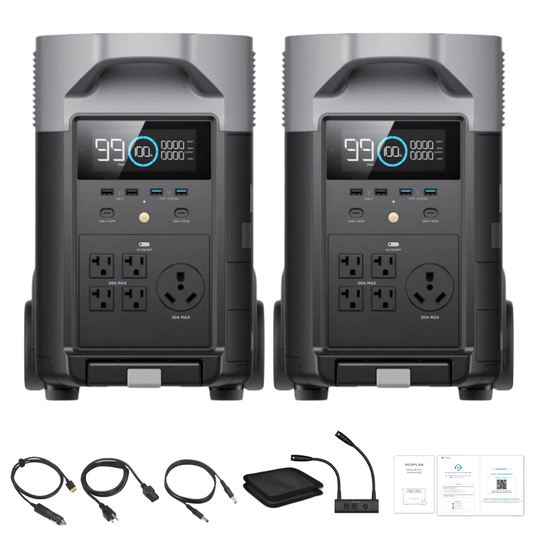 EcoFlow DELTA Pro *2 + Double Voltage Hub