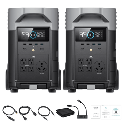 EcoFlow DELTA Pro *2 + Double Voltage Hub