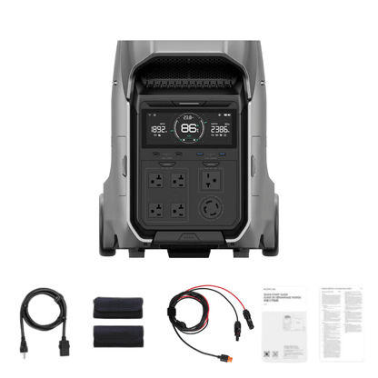 EcoFlow DELTA Pro 3 Solar Generator + XT60i Cable Kit