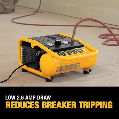 DEWALT Air Compressor, 135-PSI Max, 1 Gallon Tank, 2.6 Amp (D55140)