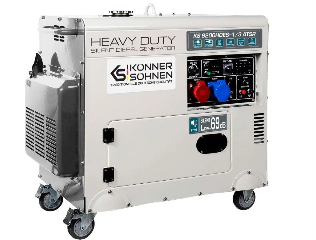 Könner & Söhnen Diesel Generator KS 9200HDES-1/3 ATSR 230v & 400v 7 KW
