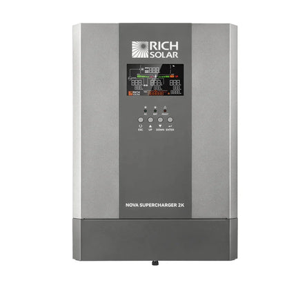 Rich Solar NOVA SUPERCHARGER 2K 2000W 12V Pure Sine Wave Inverter Charger