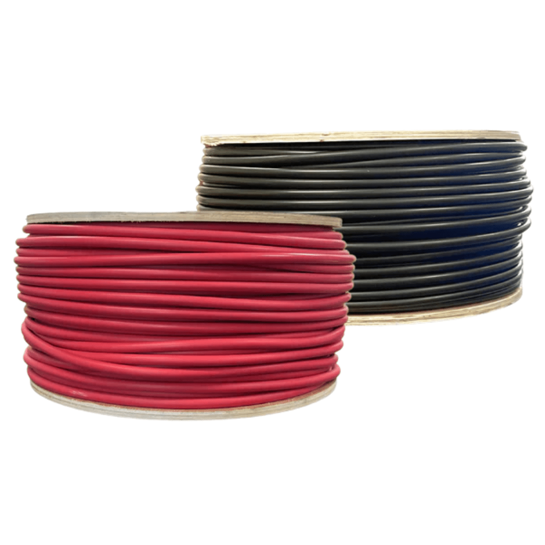 WindyNation 500 Foot Spool 10 Gauge 10 AWG Red Pure Copper Solar Panel Extension Cable Wire